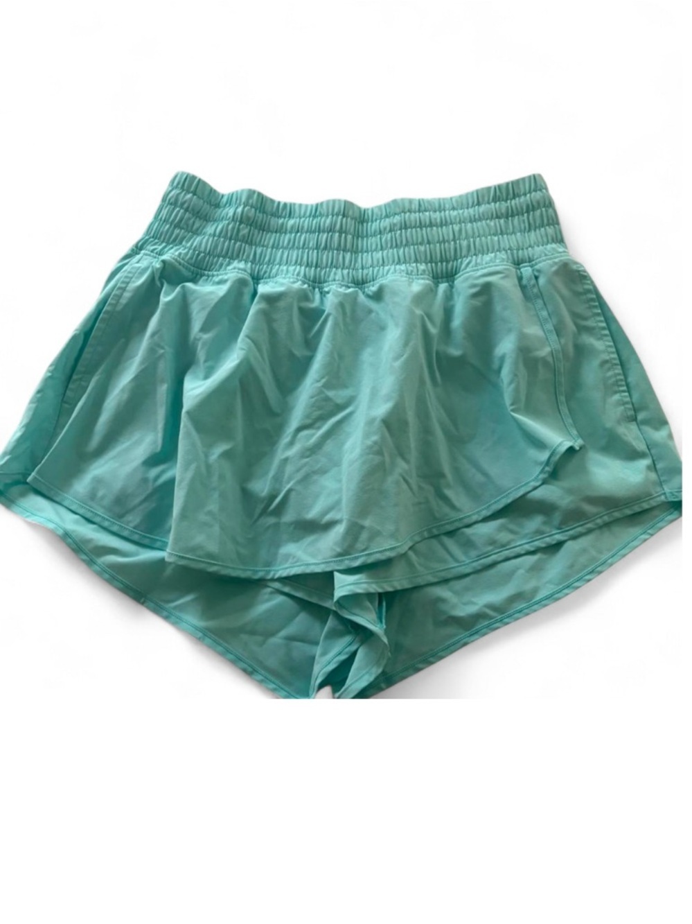 Aqua Layered Running Shorts
